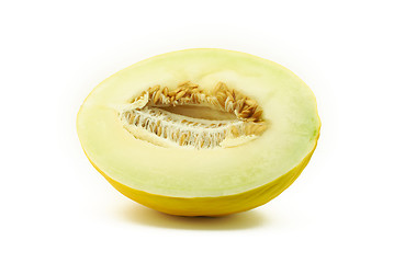Image showing Half of yellow melon