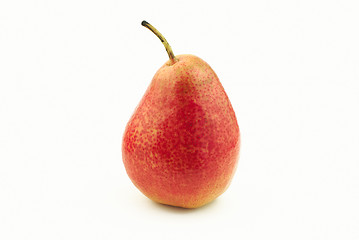 Image showing One red pear