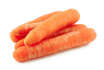 Image showing Several carrots
