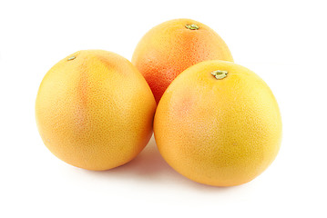 Image showing Three grapefruits