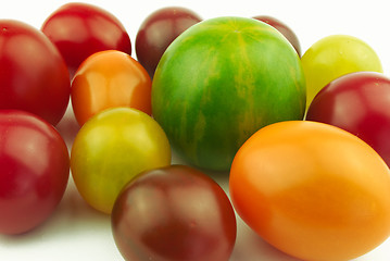 Image showing Various tomatoes