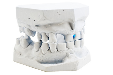 Image showing detailed macro of teeth molding 