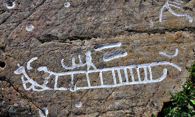 Image showing Rock carvings