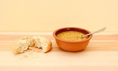 Image showing Bowl of delicious vegetable soup