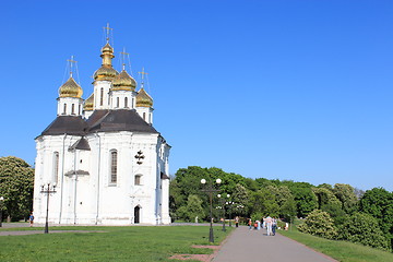 Image showing Beautiful church on a background of the blue sky