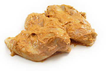 Image showing Marinading chicken