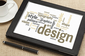 Image showing graphic design word cloud