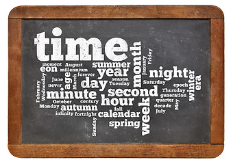 Image showing time and calendar word cloud 