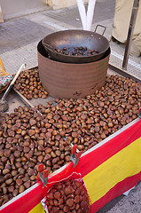 Image showing Roast chestnuts