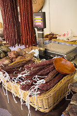 Image showing Fuet and longaniza