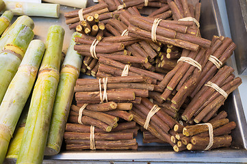 Image showing Liquorice and sugar cane