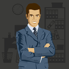 Image showing Vector Businessman In Suit