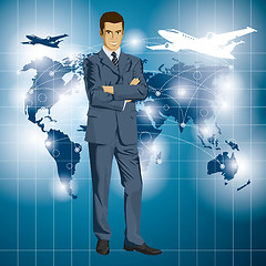Image showing Vector Businessman In Suit