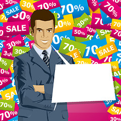 Image showing Vector Businessman In Suit