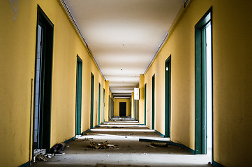 Image showing Long corridor