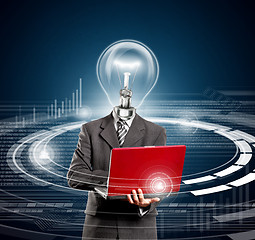 Image showing Business Lamp Head Idea Man