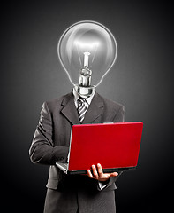 Image showing Business Lamp Head Idea Man