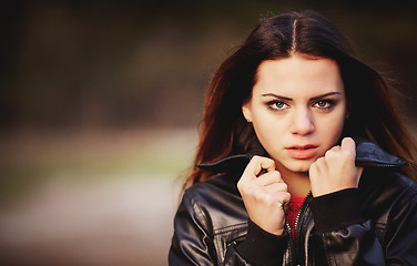 Image showing Frozen girl