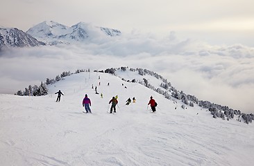 Image showing Skiing