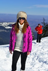 Image showing young couple on winter vacation