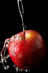 Image showing Apple and Water