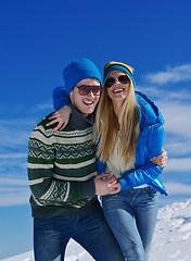 Image showing young couple on winter vacation