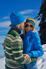 Image showing young couple on winter vacation