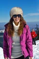 Image showing young couple on winter vacation