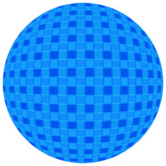 Image showing Ball covered in squares