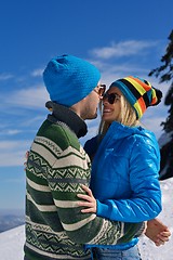 Image showing young couple on winter vacation