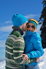 Image showing young couple on winter vacation