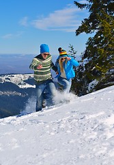 Image showing young couple on winter vacation