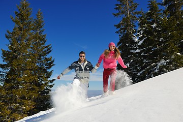 Image showing young couple on winter vacation