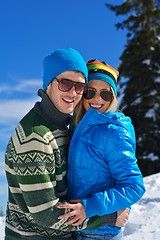 Image showing young couple on winter vacation