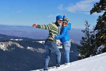 Image showing young couple on winter vacation