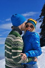 Image showing young couple on winter vacation