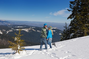 Image showing young couple on winter vacation