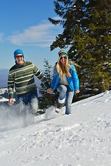 Image showing young couple on winter vacation