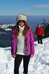 Image showing young couple on winter vacation