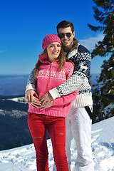 Image showing young couple on winter vacation