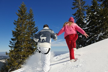 Image showing young couple on winter vacation