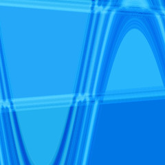 Image showing Abstract - blue wavy lines