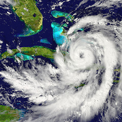 Image showing Hurricane over Cuba