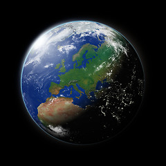 Image showing Europe on planet Earth