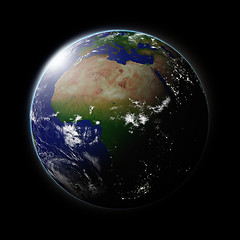 Image showing Africa on planet Earth