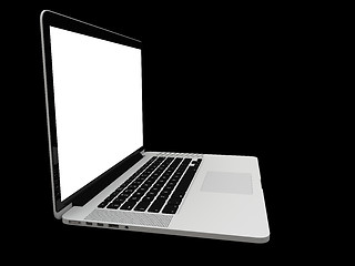 Image showing Laptop with white screen