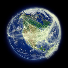 Image showing Network over North America
