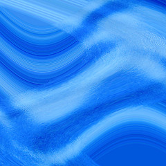 Image showing Abstract - Blue wavy lines