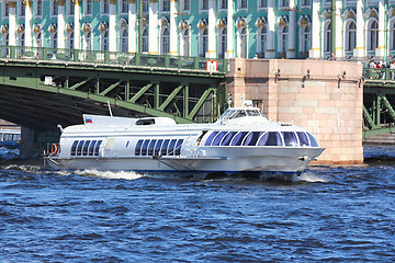 Image showing meteor - hydrofoil boat in St. Petersburg