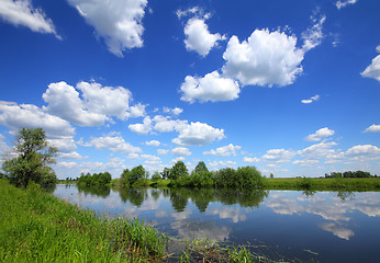 Image showing beautiful summer lake landscape
